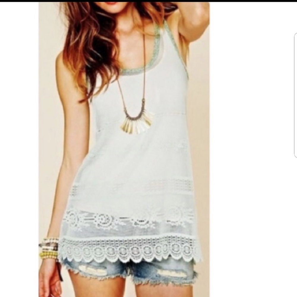 Free people lace tank top💗SALE💖